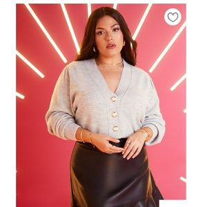 Eloquii sparkle cardigan sweater